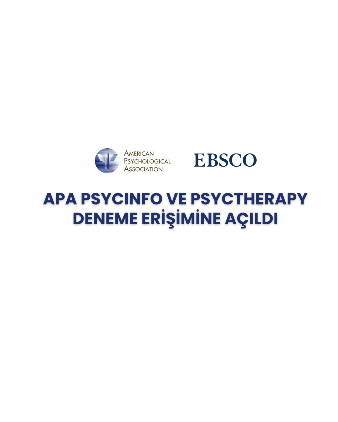 APA PsycInfo ve PsycTherapy Deneme Erişimi